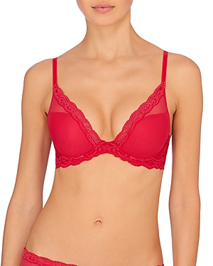 Natori Feathers Underwire Contour Bra In Sunset Coral