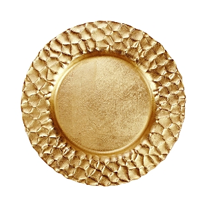 Shop Vietri Rufolo Glass Honeycomb Service Plate Charger In Gold