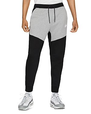 Nike Sportswear Slim Fit Tech Fleece Jogger Pants In Black/white