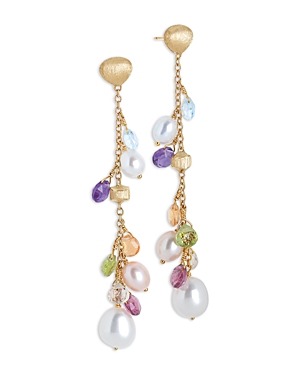 Marco Bicego 18K Yellow Gold Paradise Pearl Mixed Gemstone, Diamond and Cultured Freshwater Pearl Dr