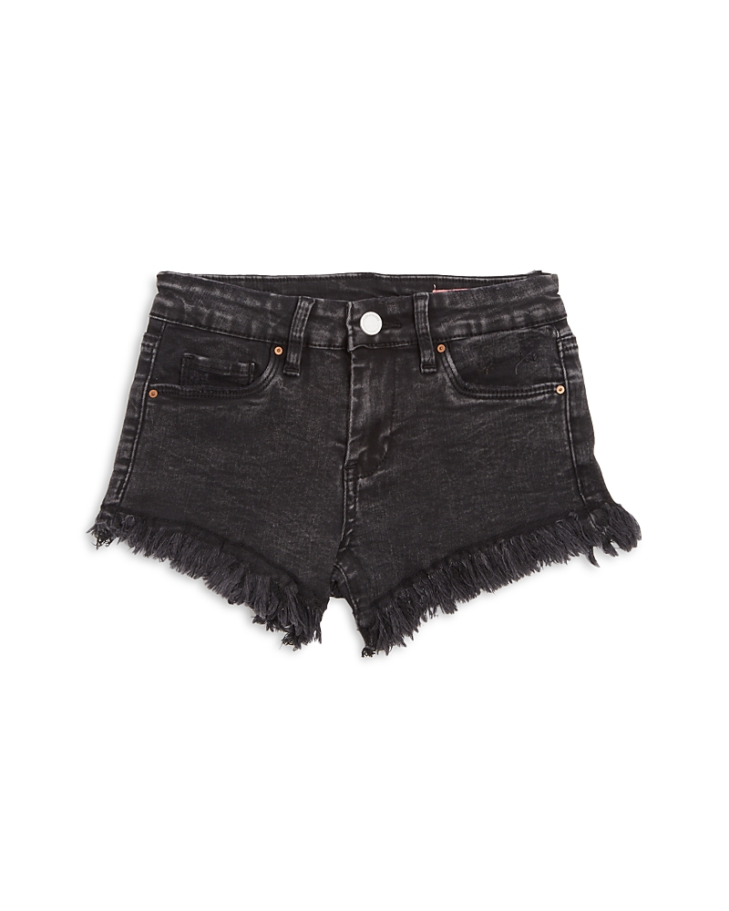 Blanknyc Girls' Sabotage High Rise Frayed Denim Shorts - Big Kid