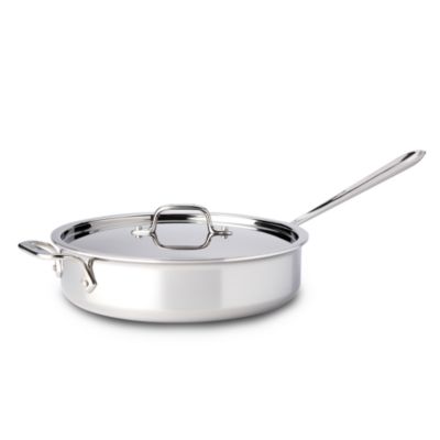 All-Clad Stainless Steel 4-Quart Sauté Pan with Lid