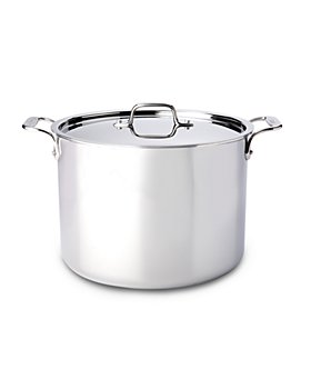 All-Clad - Stainless Steel 12-Quart Stock Pot with Lid