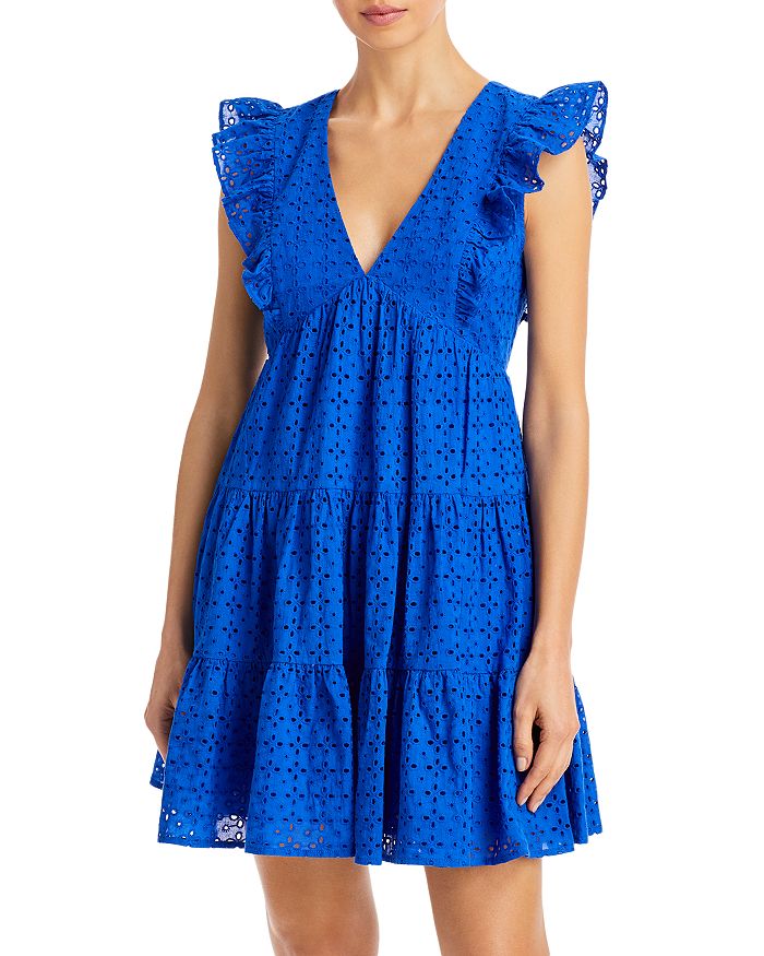 Aqua eyelet deals dress
