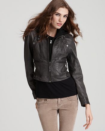 Marc New York Distressed Leather Jacket | Bloomingdale's