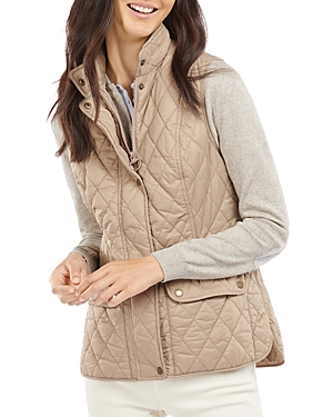 Barbour Otterburn Quilted Buttoned Gilet In Lt Trench