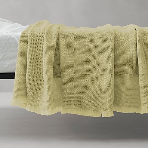 Society Limonta Nid Wool Blanket, King/queen In Olive