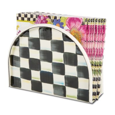 Courtly Check&reg; Enamel Napkin Holder