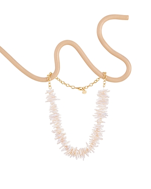 Cult Gaia Aliza Freshwater Pearl Choker Necklace In Pearl