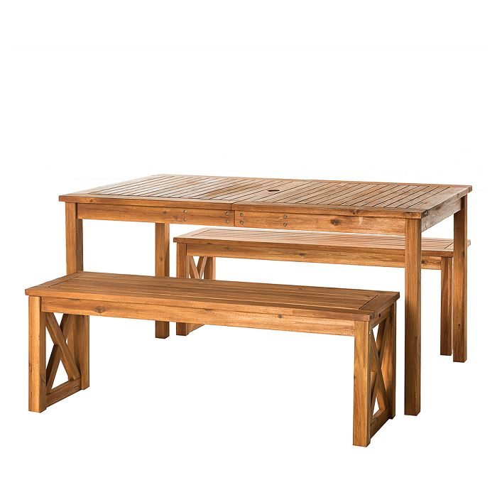 WALKER EDISON Patio 3 Piece Dining Table Set Bloomingdale's