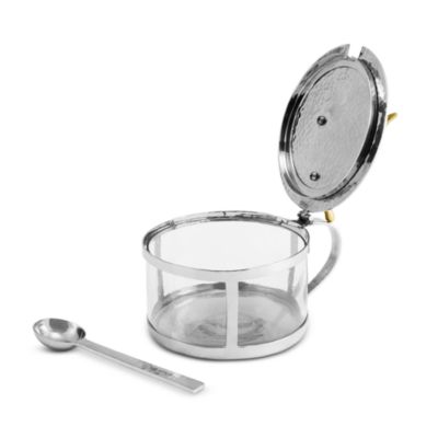 Olive Branch Condiment Container with Spoon