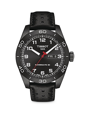 Shop Tissot Prs 516 Watch, 42mm In Black/black