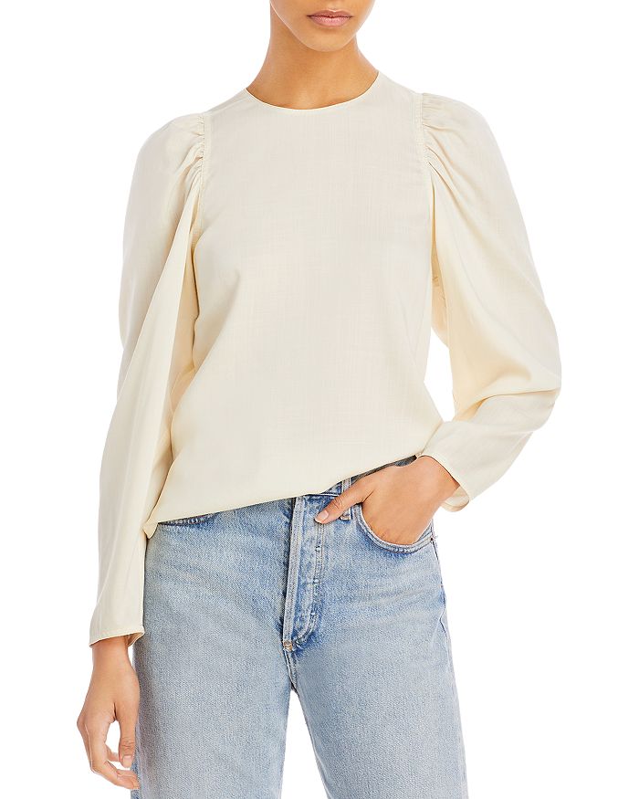 Rebecca taylor puff sleeve denim jacket discount