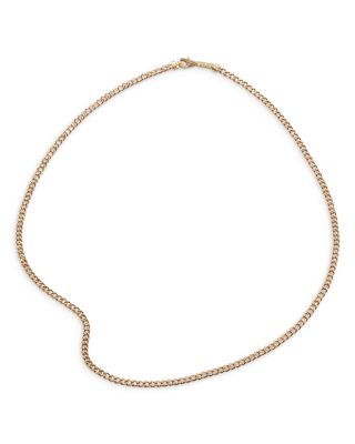 Men's 18K Yellow Gold Classic Chain Curb Link Necklace, 20"
