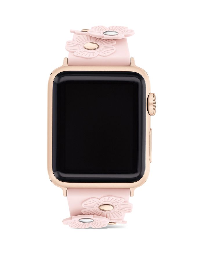 COACH Apple Watch® Blush Silicone Strap 38mm/40mm | Bloomingdale's