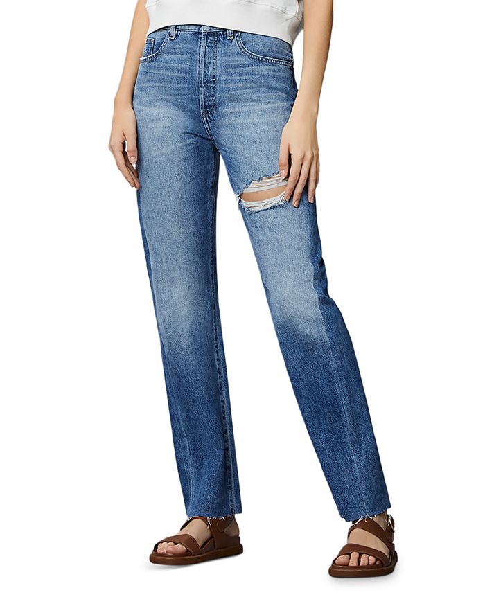 DL1961 Emilie High Rise Straight Vintage Jeans in Bedford Blue ...