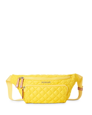 Mz Wallace Metro Sling Bag In Sunflower/silver