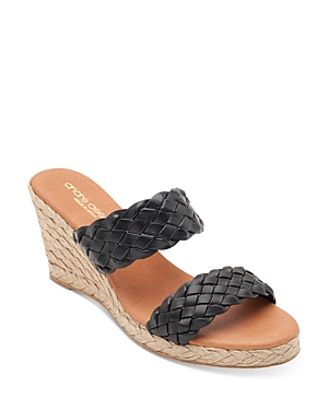 Andre Assous Women's Aria Slip On Espadrille Wedge Sandals
