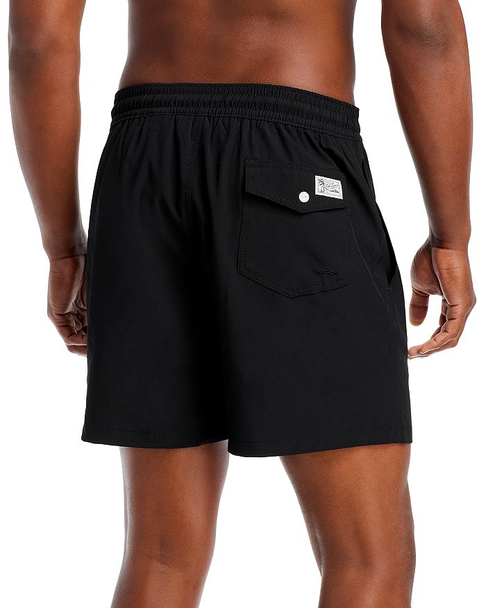 Polo Ralph Lauren Logo-embroidered Swim Shorts In Polo Black
