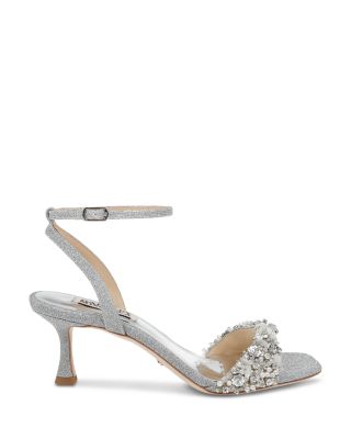 womens silver wedding shoes