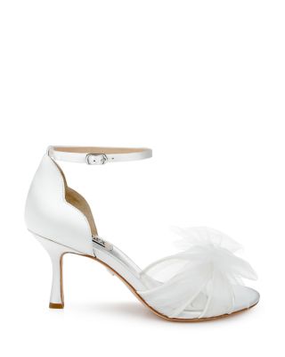 white strap heels closed toe