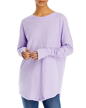 Free People Arden Tee In Grape Jelly