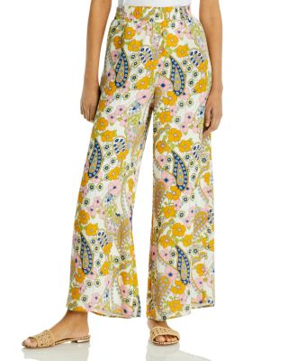 WAYF Ventura Paisley Print Palazzo 