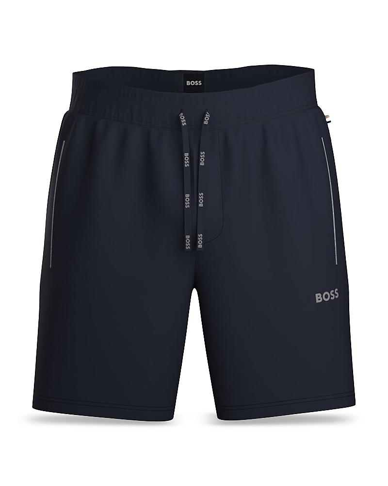 Hugo Boss Boss Mix & Match Cotton Stretch Logo Print Drawstring Shorts