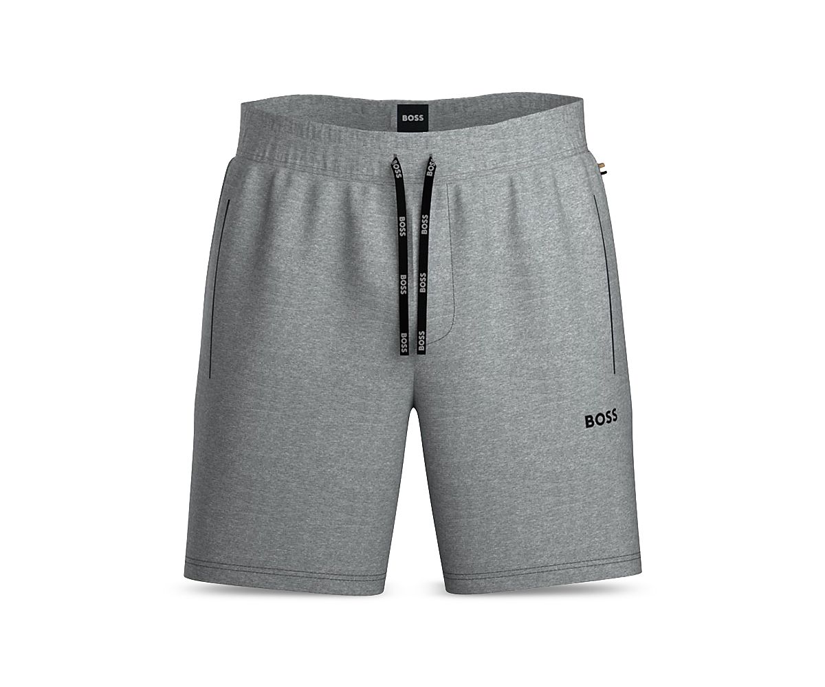 Boss Mix & Match Cotton Stretch Logo Print Drawstring Shorts