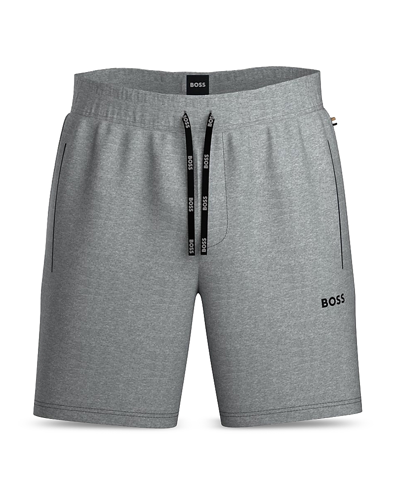 Hugo Boss Boss Mix & Match Cotton Stretch Logo Print Drawstring Shorts