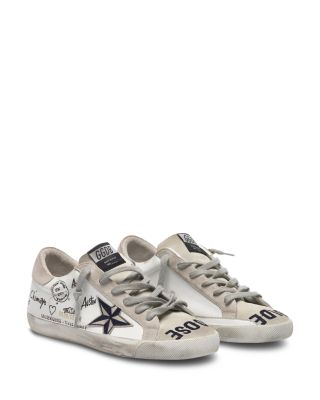 Golden Goose Women's Super-Star Texas Journey Printed Low Golden Goose Women's Super-Star Texas Journey Printed Low