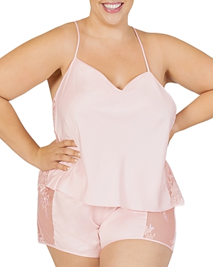 Rya Collection Plus Size Darling Cami-tap Pajama Set In Petal Pink