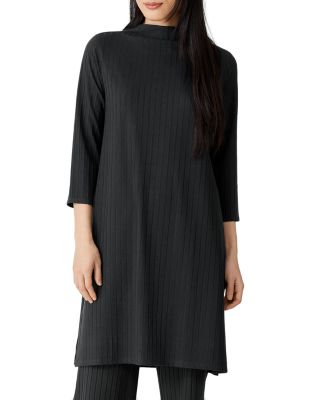 chinese dress ladies Washable Wool Rib Release Pleat Dress  Eileen Fisher Renew