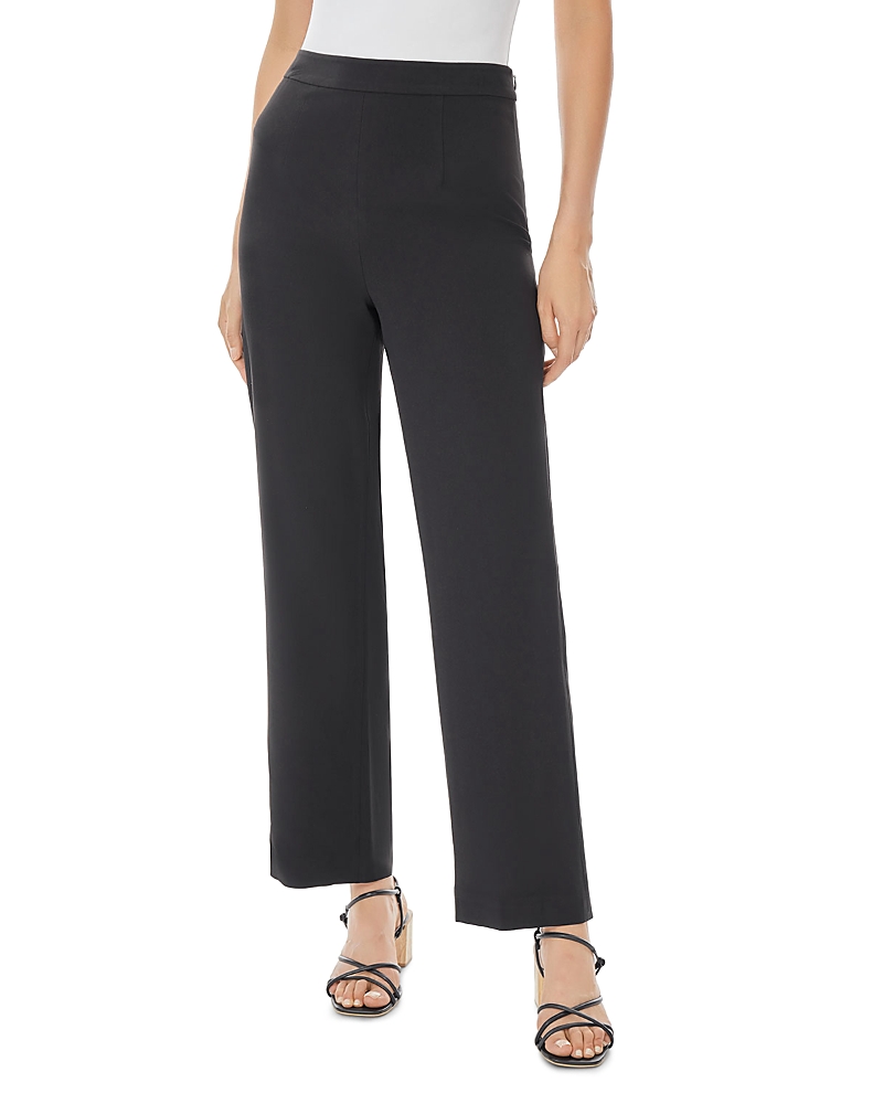 Misook Soft Crepe Wide-leg Pants In Black