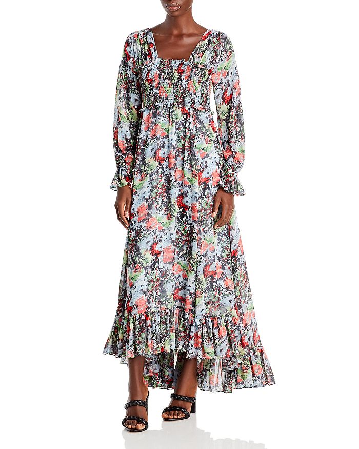 Cinq à Sept Leigh Printed Ruffled Hem Dress | Bloomingdale's