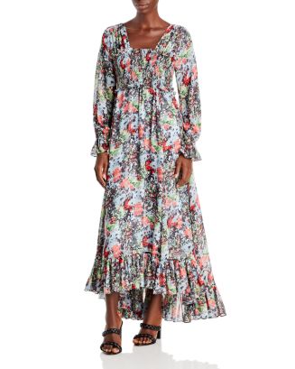 Cinq à Sept Leigh Printed Ruffled Hem Dress | Bloomingdale's