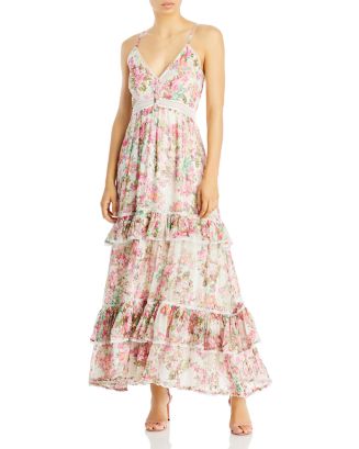 Rococo Sand Long Floral Dress | Bloomingdale's