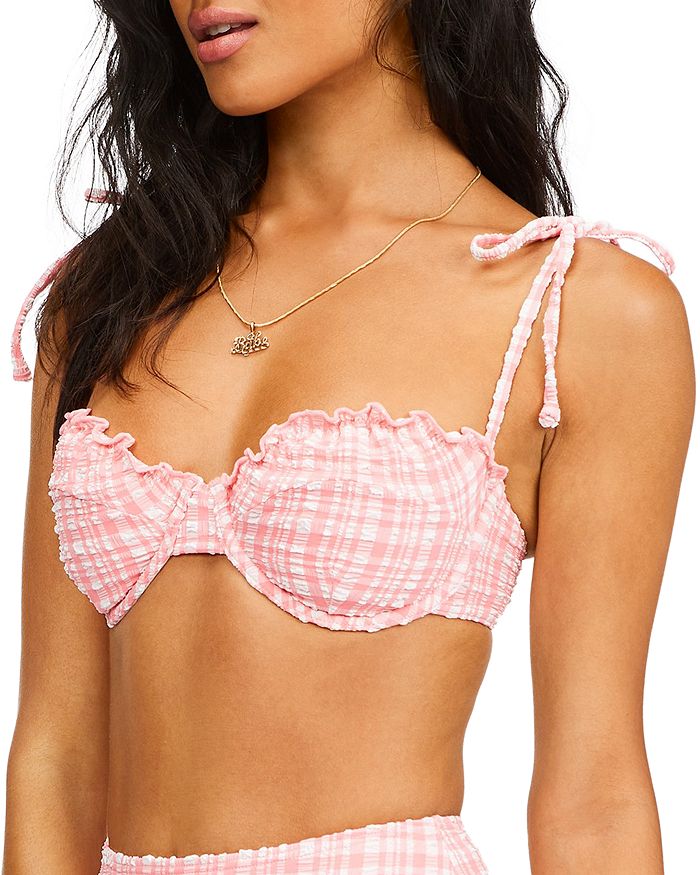 Billabong pink bikini top