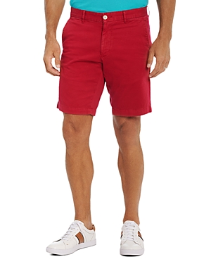 Shop Robert Graham Belgrade Cotton Blend Stretch Solid Classic Fit Shorts In Red