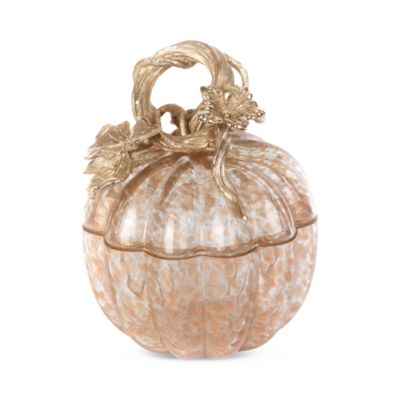 Jay Strongwater - Hadley Leaf & Vine Gilded Glass Jar