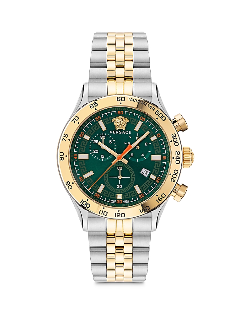 Versus Hellenyium Chronograph, 44mm In Green/gold