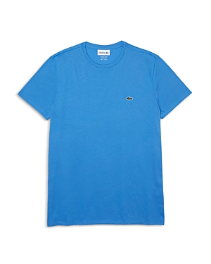 Lacoste Crewneck Pima Cotton Tee In Ethereal