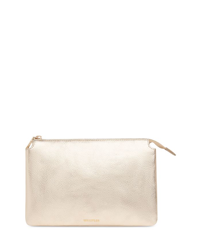Whistles Elita Leather Clutch Bloomingdale's