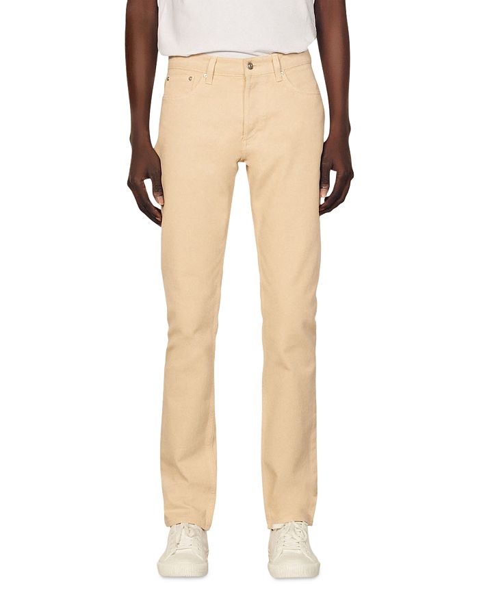 Sandro Slim Fit Beige Jeans | Bloomingdale's