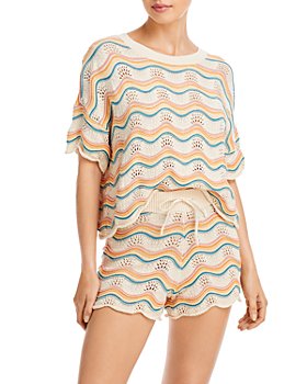 L*Space - Make Waves Crochet Knit Cover Up Top & Make Waves Crochet Knit Cover Up Shorts