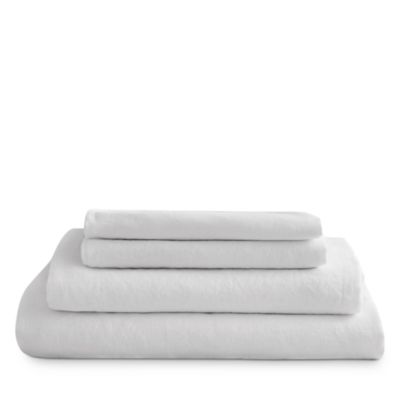 AQUA - Linen Sheet Set, Queen - Exclusive