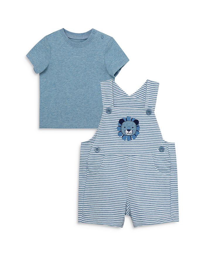 Little Me Boys' Cotton Lion Shortalls Set Baby Bloomingdale's