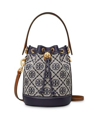 Tory Burch - Mini T Monogram Jacquard Bucket Bag