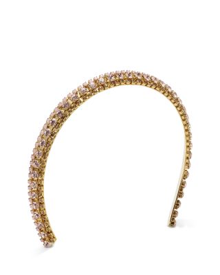 LELET NY Jess Blush Crystal Crown Headband | Bloomingdale display picture 1