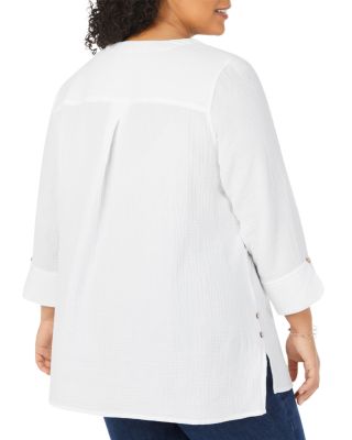 Plus Size White Tops - Bloomingdale's
